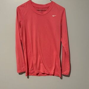 Nike Dri-Fit Pink Long Sleeve Tee